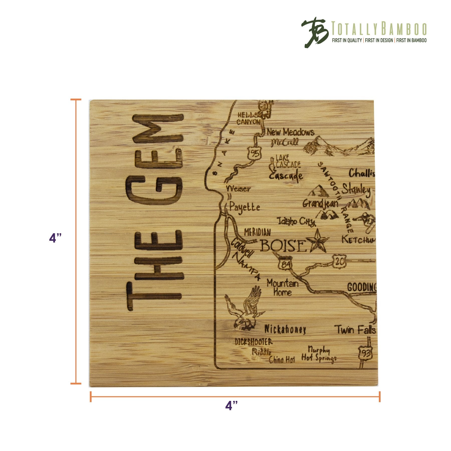 Idaho Puzzle 4-Pc. Coaster Set with Case