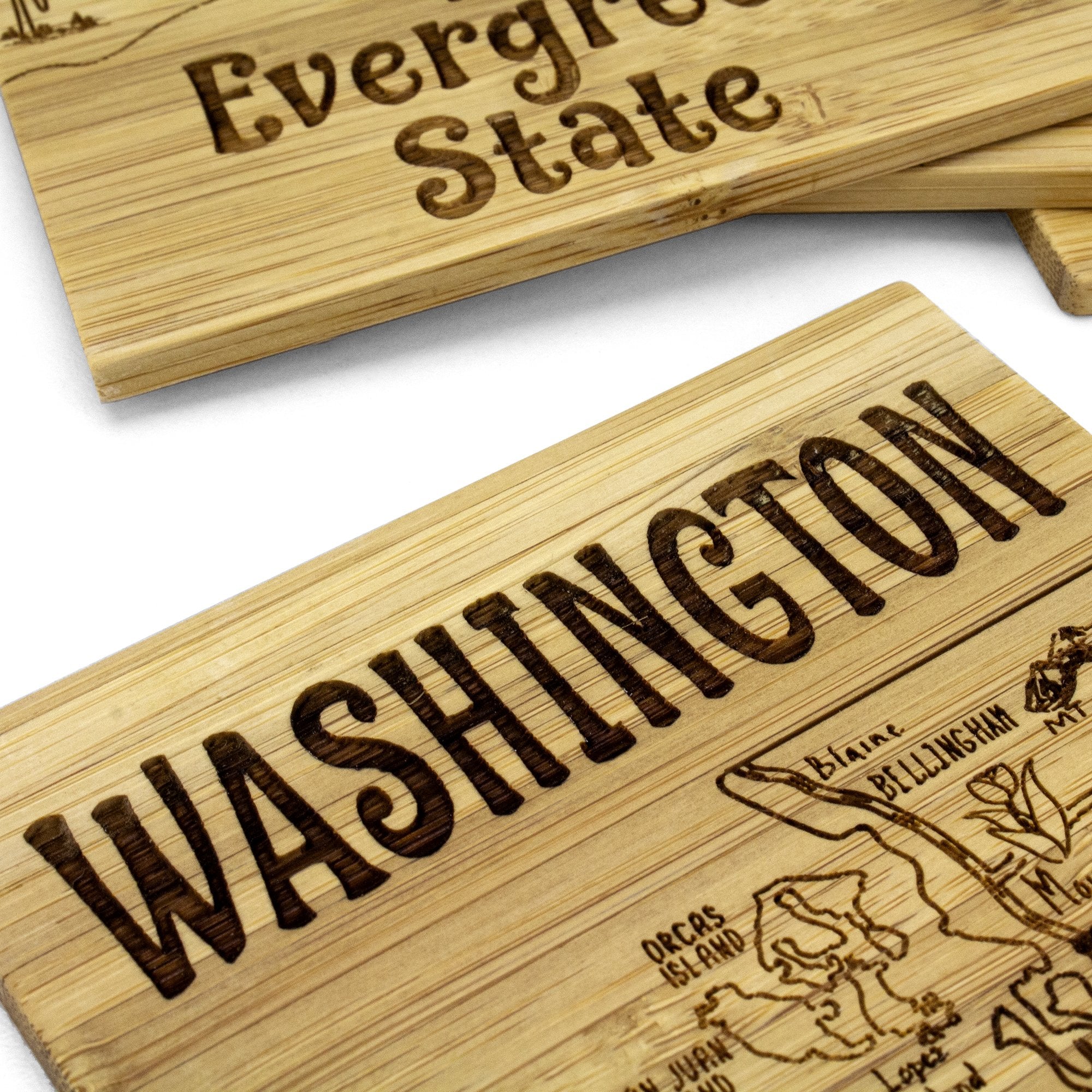 Washington Puzzle 4-Pc. Coaster Set with Case
