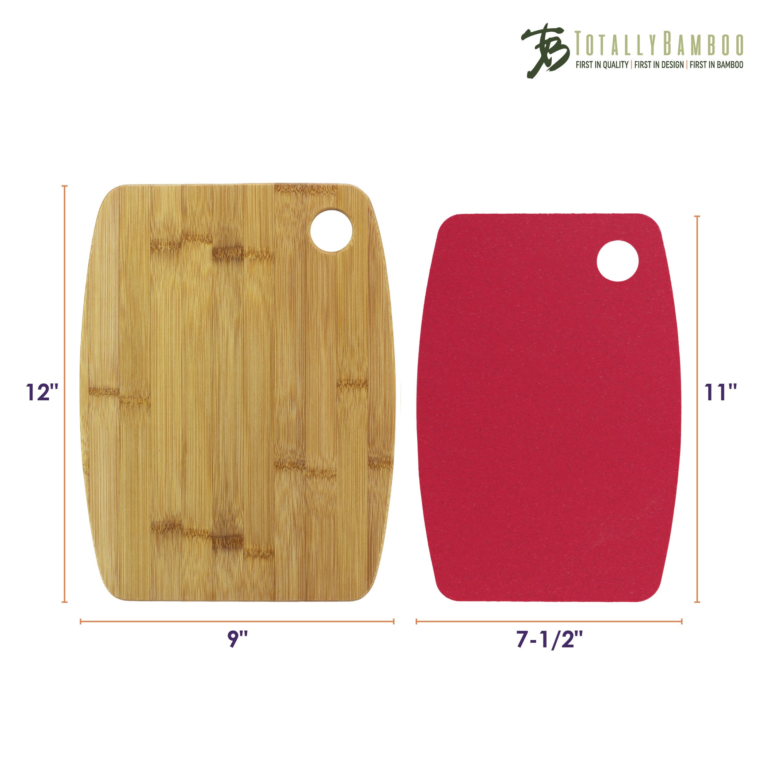 Eco-Culinaire™ Cutting Mat and Bamboo Cutting Board Set
