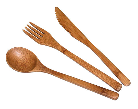 Bamboo Flatware Set (Set Of 3)