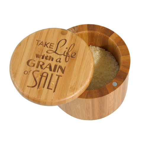 "Grain Of Salt" Salt Box