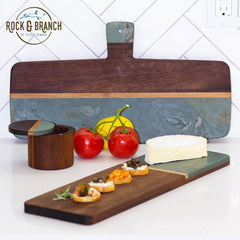 Rock & Branch Series Slate and Acacia Serving Paddle