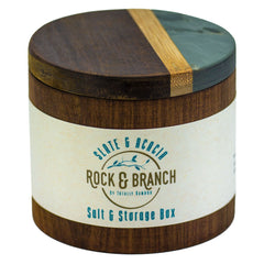 Rock & Branch Series Slate and Acacia Salt & Storage Box