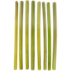 Reusable Bamboo Drinking Straws (8-Pack with Cleaning Brush)