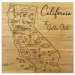 California Puzzle 4-Pc. Coaster Set with Case