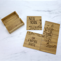 New York Puzzle 4-Pc. Coaster Set with Case