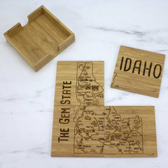 Idaho Puzzle 4-Pc. Coaster Set with Case