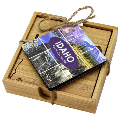 Idaho Puzzle 4-Pc. Coaster Set with Case