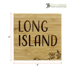 Long Island Puzzle 4-Pc. Coaster Set with Case