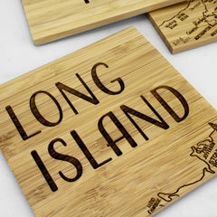 Long Island Puzzle 4-Pc. Coaster Set with Case