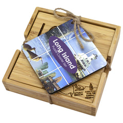 Long Island Puzzle 4-Pc. Coaster Set with Case