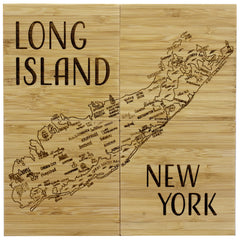 Long Island Puzzle 4-Pc. Coaster Set with Case