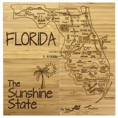 Florida Puzzle 4-Pc. Coaster Set with Case