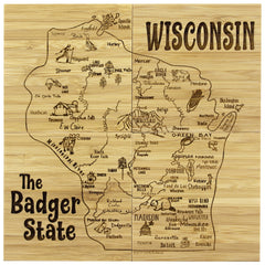 Wisconsin Puzzle 4-Pc. Coaster Set with Case