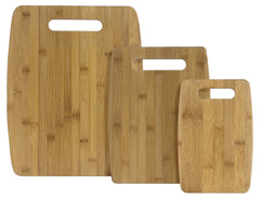 3 Pc Bamboo Cutting Board Set