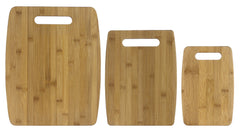 3 Pc Bamboo Cutting Board Set