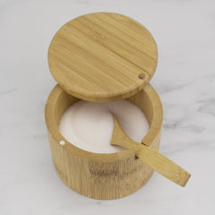 Little Dipper Bamboo Salt Box with Spoon