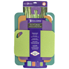 Eco-Culinaire™ 4-Piece Flexible Cutting Mat Set